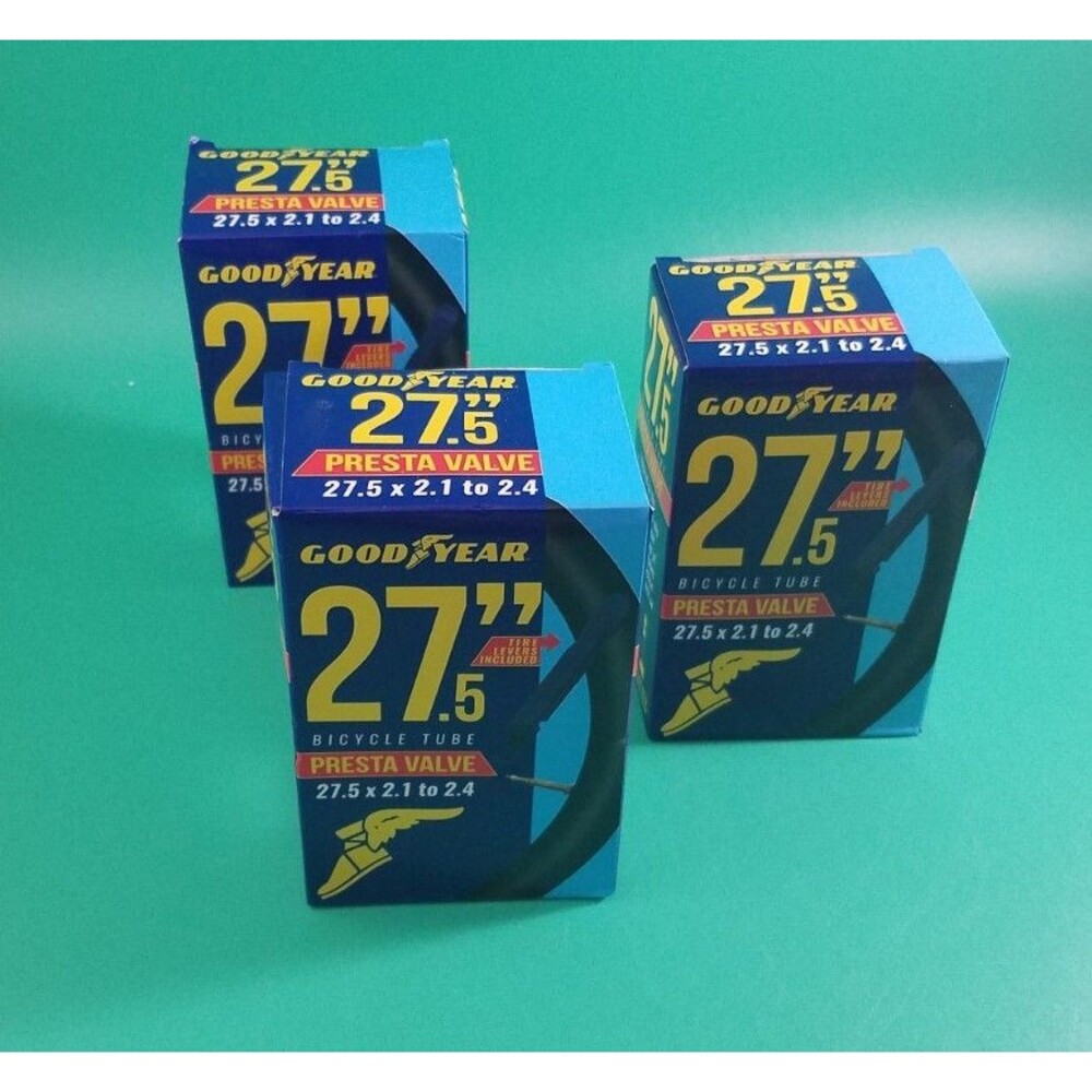 Lot of 3 NIP Goodyear 27.5" x 2.1" to 2.4" Presta Valve Bicycle Tubes